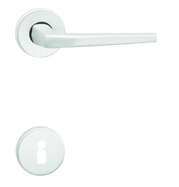 Kování rozetové UNIVERSAL-R na klíč stříbrný elox F1 - Kliky, okenní a dveřní kování, panty Kování dveřní Kování dveřní mezip. hliník, bez PÚ